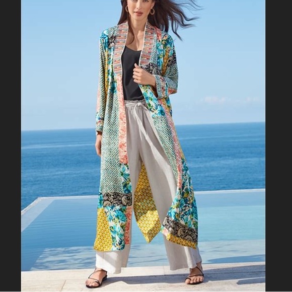 Johnny Was Other - JOHNNY WAS Reversible Silk Robe